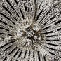 Silver Crystal Flower Brooch 168