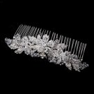 Silver Clear Tiara Comb Hair 914