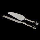Silver Stainless Steel Cake Server Set 5585