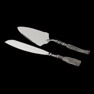 Silver Plated Tassel Design Cake Server Set 86361