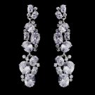 Silver Clear CZ Earrings 1301