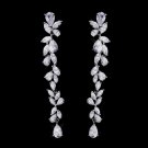 Silver Clear CZ Earrings 1303