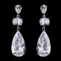 Silver CZ Earrings 1900