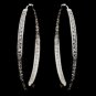Silver Clear Hoop Earrings 2235