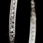 Silver Clear Hoop Earrings 2235