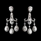 Silver CZ Post Earrings 4710