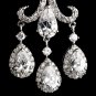 Silver CZ Post Earrings 4710