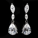 Silver Pearl & CZ Earrings 5500