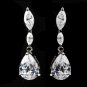 Silver Pearl & CZ Earrings 5500