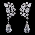 Silver CZ Earrings 8638