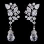 Silver CZ Earrings 8638