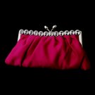 Fuchsia Satin Bridal Evening Bag 302