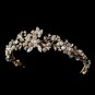 Gold Pearl & Crystal Tiara 5317