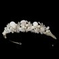 Freshwater Pearl & Crystal Tiara Headpiece 660