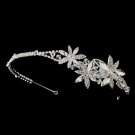 Triple Flower Accented Crystal Headband 910