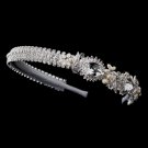 Silver Freshwater Pearl & Crystal Headband Headpiece 917