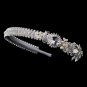 Silver Freshwater Pearl & Crystal Headband Headpiece 917