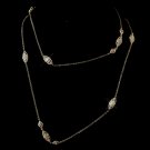 Gold CZ Necklace 3017