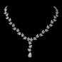 Silver CZ Necklace 8170