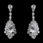 Silver Clear Rhinestone Necklace & Earring Set 12677