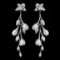 Silver CZ Necklace & Earring Set 1284