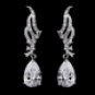 Silver Clear CZ Necklace & Earring Set 1292