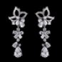 Silver Clear CZ Necklace & Earring Set 1296