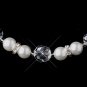 Silver Ivory Clear Necklace & Earring Set 230