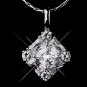 Silver Clear CZ Necklace & Earring Set 8597