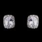 Silver Clear CZ Necklace & Earring Set 8605