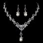 Pearl & CZ Jewelry Set 8613