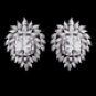 Silver Clear CZ Necklace & Earring Set 8615