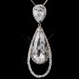 Silver Clear CZ Necklace & Earring Set 8719