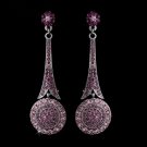 Captivating Modern Amethyst Crystal Earrings E 942