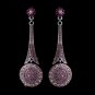Captivating Modern Amethyst Crystal Earrings E 942