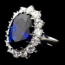 Royal Princess Kate Middleton Inspired Sapphire CZ Ring 5675