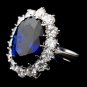 Royal Princess Kate Middleton Inspired Sapphire CZ Ring 5675