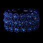 Glitzy Blue Bowtie Stretch Bracelet w/ Blue Crystals 8699