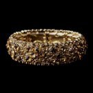 Sparkling Gold Amber Crystal Stretch Bracelet 8703