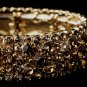 Sparkling Gold Amber Crystal Stretch Bracelet 8703