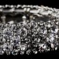 Sparkling Silver Clear Crystal Stretch Bracelet 8703