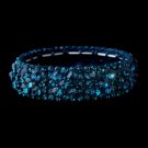 Sparkling Turquoise Crystal Stretch Bracelet 8703