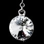 Elegant Silver Clear Crystal Drop Earrings 25729