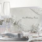 Enchanting Butterfly Wedding Toasting Flutes