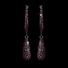 Earring 1026 Antique Silver Amethyst