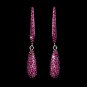 Earring 1026 Silver Fuchsia