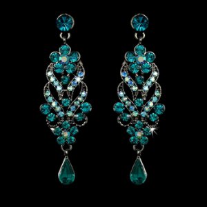 Earring 1027 Antique Silver Turquoise