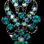 Earring 1027 Antique Silver Turquoise