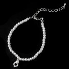 Child's Silver White Bracelet B-404