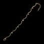 Gold Clear Rhinestone Flower Bracelet B 378